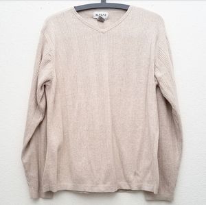 Men's Alfani Tan V-Neck Sweater